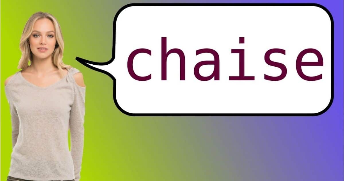 What Is The French Word For Chair?