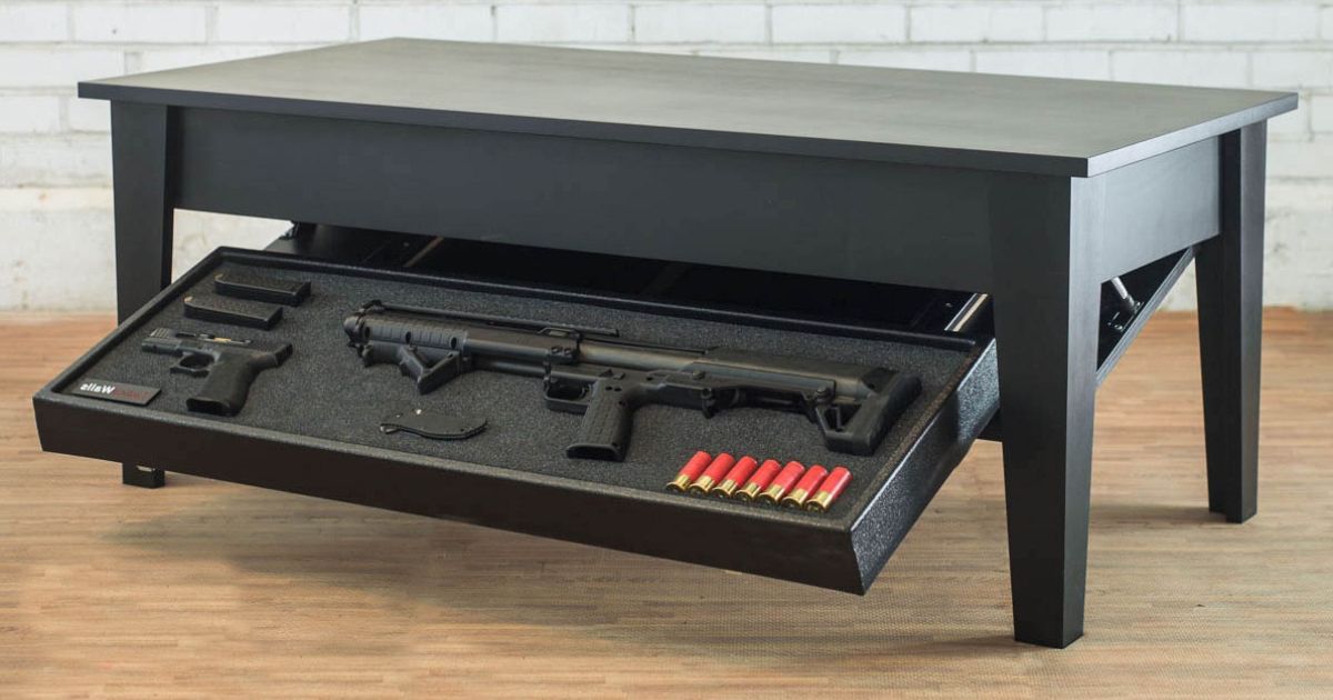 How To Build A Coffee Table With Gun Storage