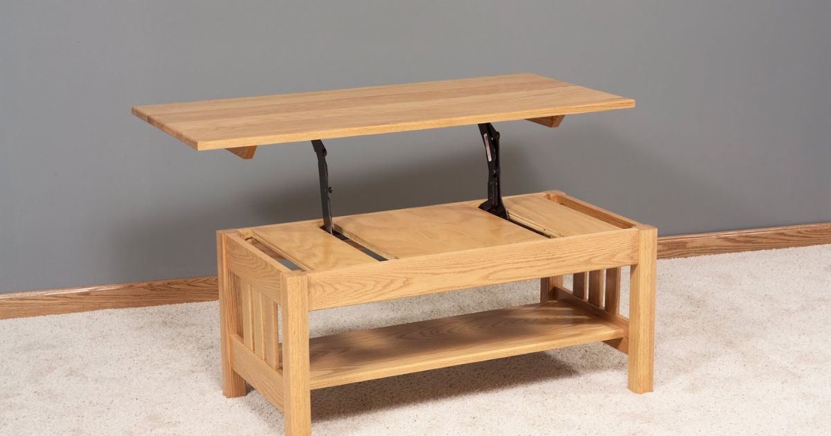 How To Build A Coffee Table With Lift Top