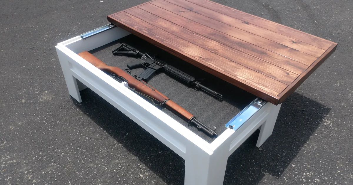 How To Build A Sliding Top Coffee Table