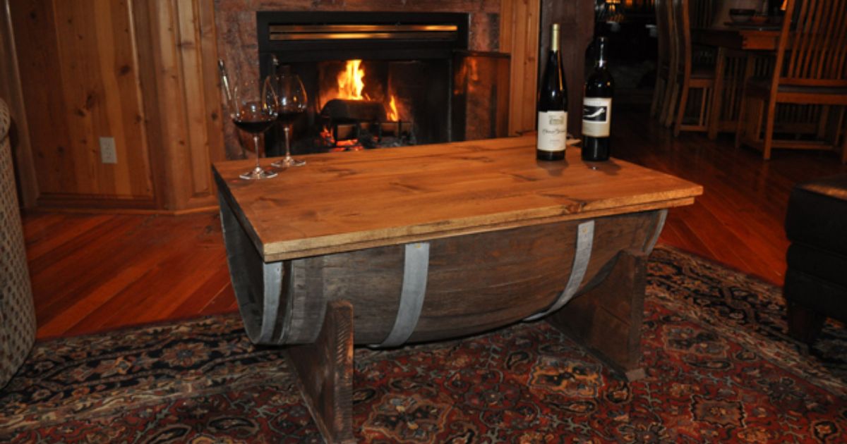 How To Build A Whiskey Barrel Coffee Table