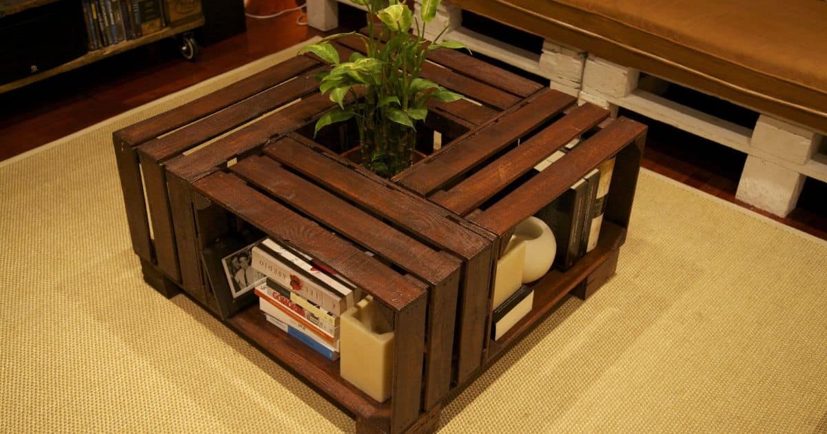 How To Make A Coffee Table With Crates