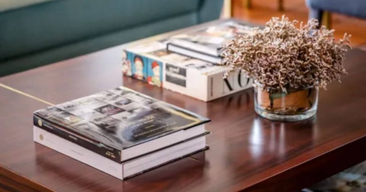 Using Coffee Table Books as Art and Trays
